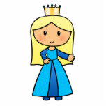 Cartoon-Klipp-Kunst-niedliche blonde Prinzessin im Freistehende Fotoskulptur<br><div class="desc">Der Klippkunst der feenhaften Geschichte des Cartoon blonde Prinzessin in einem blauen Kleid und im Tragen eines Tiara oder der Krone.</div>