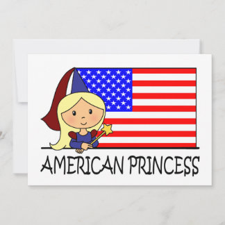 Cartoon-Klipp-Kunst-niedliche Prinzessin Girl Einladung