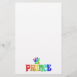 Cartoon-Klipp-Kunst-Regenbogen-Text, Prinz und Briefpapier