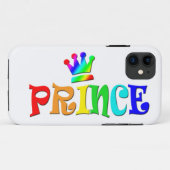 Cartoon-Klipp-Kunst-Regenbogen-Text, Prinz und Case-Mate iPhone Hülle (Rückseite (Horizontal))