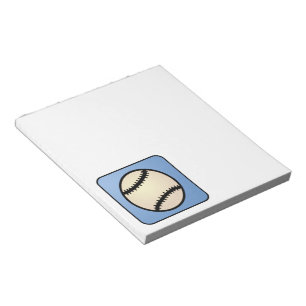 Cartoon-Klipp-Kunst-Sport, Baseball, blauer Notizblock
