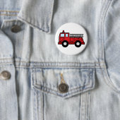 Cartoon-Klipp-Kunstfiretruck-Notfahrzeug-LKW Button (Beispiel)