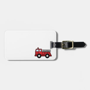 Cartoon-Klipp-Kunstfiretruck-Notfahrzeug-LKW Gepäckanhänger