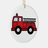 Cartoon-Klipp-Kunstfiretruck-Notfahrzeug-LKW Keramikornament (Rechts)