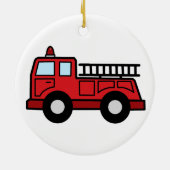 Cartoon-Klipp-Kunstfiretruck-Notfahrzeug-LKW Keramikornament (Hinten)