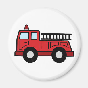 Cartoon-Klipp-Kunstfiretruck-Notfahrzeug-LKW Magnet