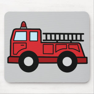 Cartoon-Klipp-Kunstfiretruck-Notfahrzeug-LKW Mousepad