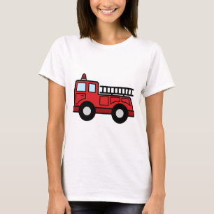 Cartoon-Klipp-Kunstfiretruck-Notfahrzeug-LKW T-Shirt
