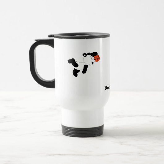 Cartoon-Knall-eintauchender Panda Reisebecher (Links)