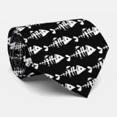 Cartoon Knochen Skelett Krawatte (Gerollt)