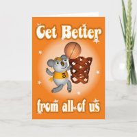 Cartoon Koala Basketball Basketball Gute Karte