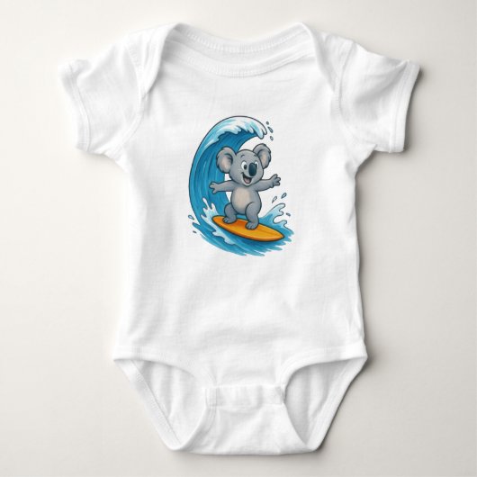Cartoon Koala Bear Baby Strampler (Vorderseite)