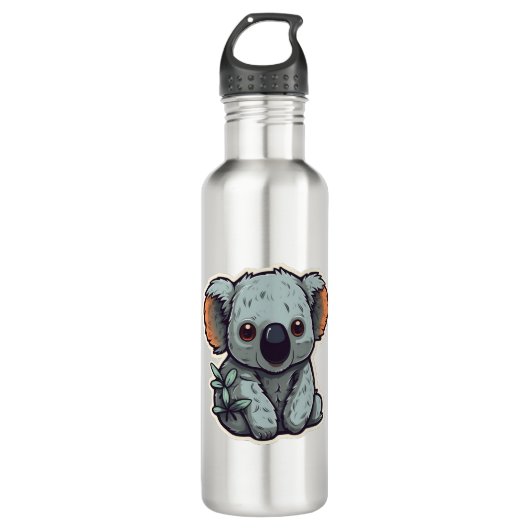 CARTOON KOALA BEAR EDELSTAHLFLASCHE (Vorderseite)