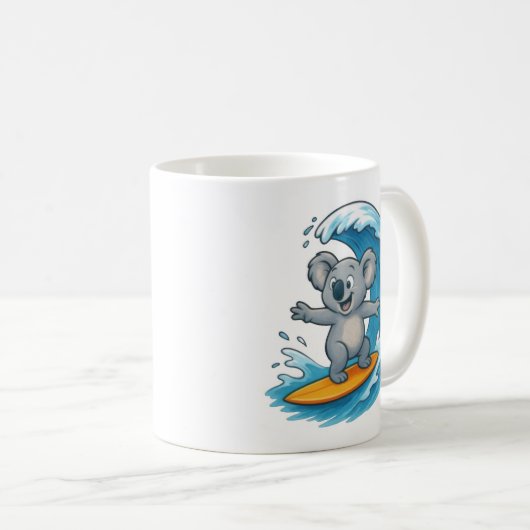 Cartoon Koala Bear Kaffeetasse (VorderseiteRechts)