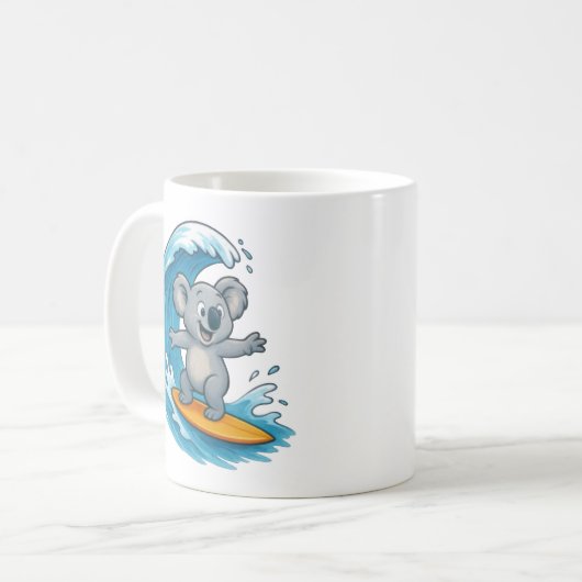Cartoon Koala Bear Kaffeetasse (Vorderseite Links)