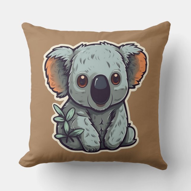 CARTOON KOALA BEAR KISSEN (Vorderseite)