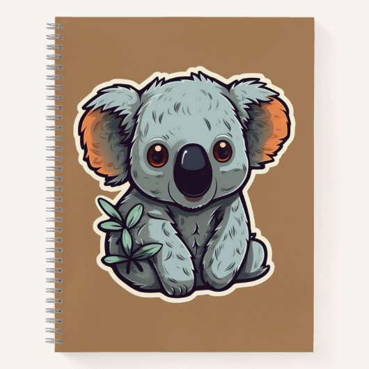 CARTOON KOALA BEAR NOTIZBLOCK (Vorderseite)