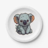 CARTOON KOALA BEAR PAPPTELLER (Vorderseite)