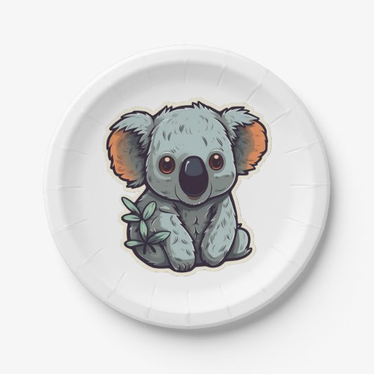CARTOON KOALA BEAR PAPPTELLER (Vorderseite)