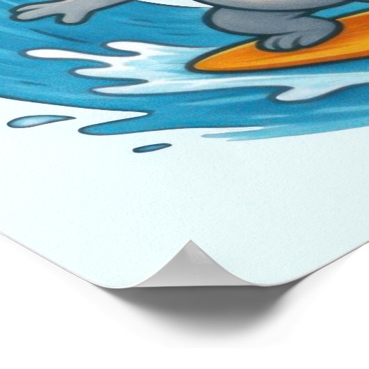 Cartoon Koala Bear Poster (Ecke)