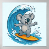 Cartoon Koala Bear Poster (Vorne)