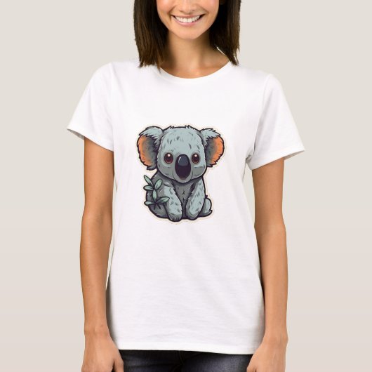 CARTOON KOALA BEAR T-Shirt (Vorderseite)