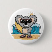 Cartoon Koala Button (Vorderseite)