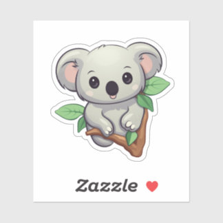 Cartoon Koala-Illustration Aufkleber