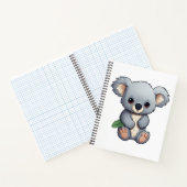 Cartoon Koala-Illustration Notizblock (Innenseite)