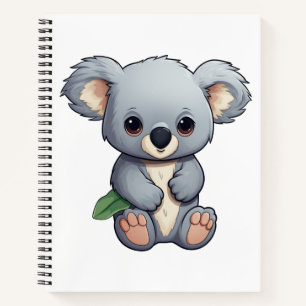 Cartoon Koala-Illustration Notizblock