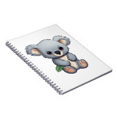 Cartoon Koala-Illustration Notizblock (Rechte Seite)