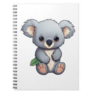 Cartoon Koala-Illustration Notizblock