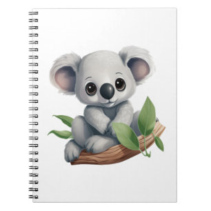 Cartoon Koala-Illustration Notizblock
