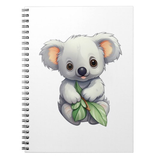 Cartoon Koala-Illustration Notizblock (Vorderseite)
