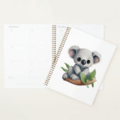 Cartoon Koala-Illustration Planer (Anzeige)