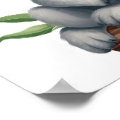 Cartoon Koala-Illustration Poster (Ecke)