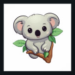 Cartoon Koala-Illustration Poster<br><div class="desc">Für wahre Liebhaber von Koalas</div>