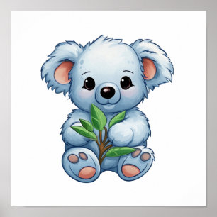 Cartoon Koala-Illustration Poster