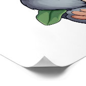 Cartoon Koala-Illustration Poster (Ecke)