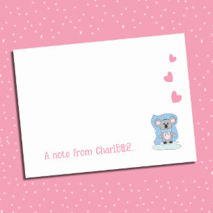 Cartoon Koala Kid Post-it-Hinweise Post-it Klebezettel