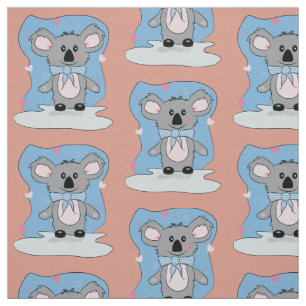 Cartoon Koala mit Herz-Kid-Fabrik Stoff