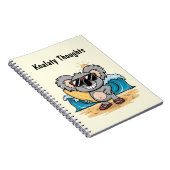 Cartoon Koala Notizblock (Rechte Seite)