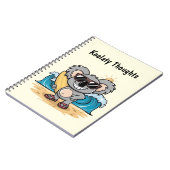 Cartoon Koala Notizblock (Linke Seite)