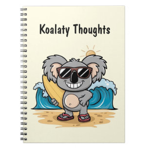 Cartoon Koala Notizblock