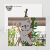 Cartoon Koala Postcard | C's Dream Design Postkarte (Vorne/Hinten)