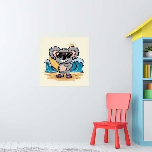 Cartoon Koala Poster (Kinderzimmer 1)