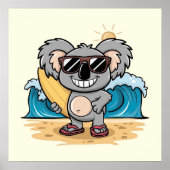 Cartoon Koala Poster (Vorne)