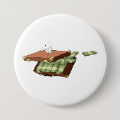 Cartoon-Koffer voll mit Geldautomaten Button (Vorderseite)
