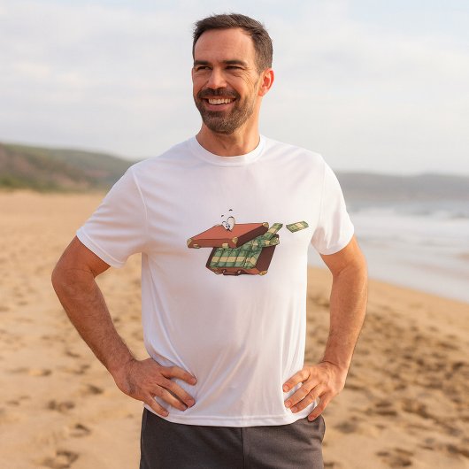 Cartoon-Koffer voll mit Geldautomaten T-Shirt