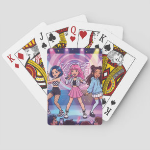 Cartoon KPop Mädchen Gruppe Spielkarten